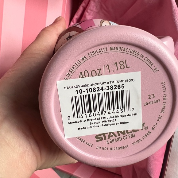 ๐๐40 oz Stanley Pink Labubu Design Tumbler ๐๐ - Picture 3 of 5